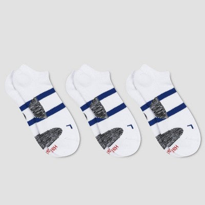 Hanes Premium Men's Compression No Show Socks 3pk - White 6-12