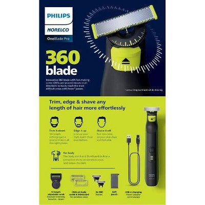 Philips Norelco OneBlade 360 Pro Face & Body Trimmer