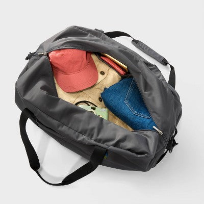 Packable 100L Duffel Bag - Open Story Gray: Travel Luggage, Water-Resistant