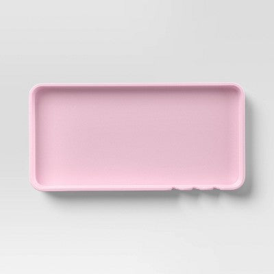 3pc Stackable Melamine Trays Pink/Orange/White - Room Essentials