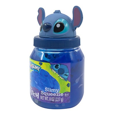 Disney Slimy Stitch Squeezie Slime - Blue: Creativity Focused Educational Toy, 7oz