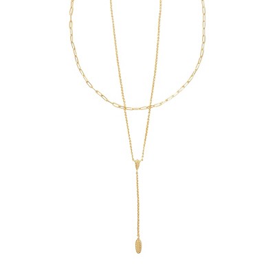 Kendra Scott Jaimee 14K Gold Over Brass Multi-Strand Necklace - Gold: Lobster Claw Clasp, 16" Length