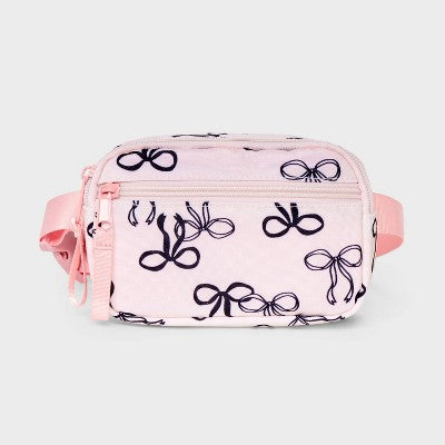 Girls' Bow Print Crossbody Bag - Cat & Jack Pink