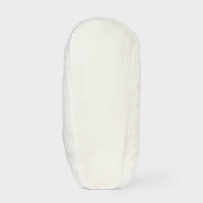 Women's Bats Embroidered Halloween Faux Fur Slipper Socks- Hyde and EEK! S/M