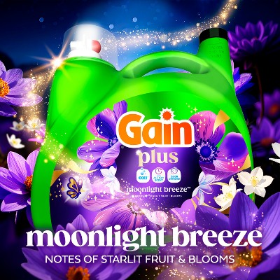 Gain Moonlight Breeze Plus Liquid Laundry Detergents 129 Loads - 170oz