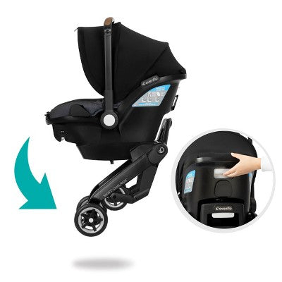 Evenflo Shyft DualRide Travel System with Carryall Storage - Boone Gray (LOCAL PICKUP ONLY)