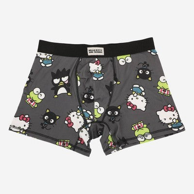 Men's Sanrio Boxer Briefs 2pk - Dark Gray/Black S