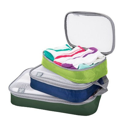 3pc Travelon Packing Bag Cube Set - Blue
