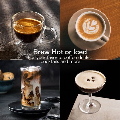 DeLonghi Dedica Duo Espresso and Cold Brew Machine with Milk Frother for Hot & Iced Coffee, Cappuccinos, Lattes & More Vanilla