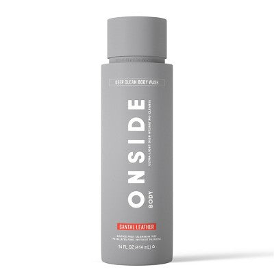 Onside Body Wash - Santal Leather - 14oz: For Combination Skin, Liquid, Basic Cleansing, Whole Body Use