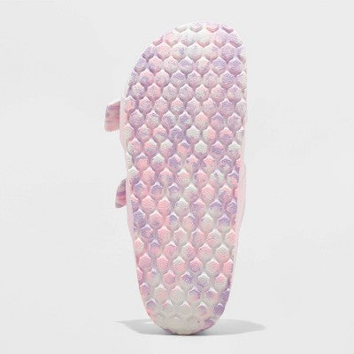 Girls' Noa Blown EVA Footbed Sandals - Cat & Jack Blue/Purple 6