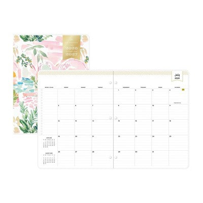 Day Designer 8.5"x11" 2026-2027 Planner Capri Clear Monthly Stapled