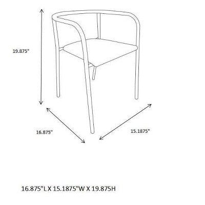 Set of 2 Kids' Metal Activity Chairs White - Pillowfort: Stackable Toddler Dining Chairs, Steel Frame, 250 lb Capacity (LOCAL PICKUP ONLY)