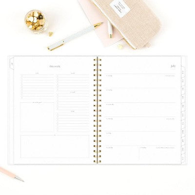 Sugar Paper Essentials 2024-25 Weekly/Monthly Planner 11"x9.5" Scatter Dots