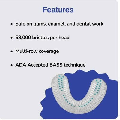 Autobrush Kids' Double-Sided Nylon Toothbrush Head - 6-8 years: Oral Care Accessory, 1-Pack