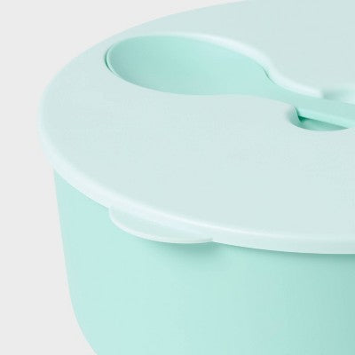 128.5oz Lidded Serve Bowl with Utensil Mint - Sun Squad