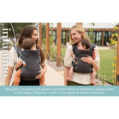 Infantino Flip Luxe 4-in-1 Convertible Baby Carrier - 0-42 Months - Onyx