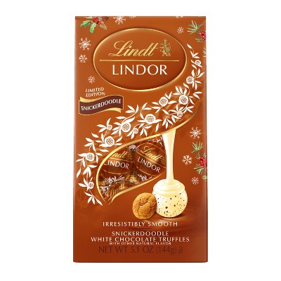 Lindt LINDOR Christmas Snickerdoodle Chocolate Candy Truffles - 5.1oz