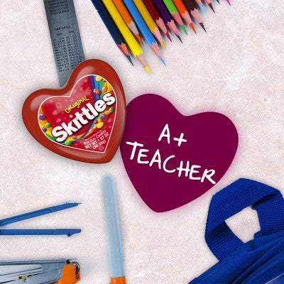 Skittles Valentine's Plastic Heart Candy Gift - 1.07oz