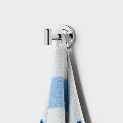 36"x72" Anchor Nautical Striped Oversized Beach Towel Blue - Room Essentials