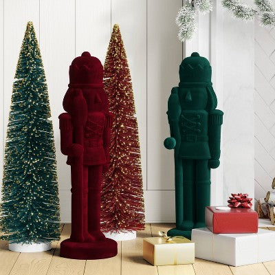 36" Christmas Flocking Tree Glitter Red - Wondershop (LOCAL PICKUP ONLY)