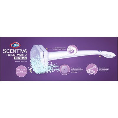 Clorox Scentiva Lavender & Jasmine ToiletWand Pad Cleaner Refills - 10ct