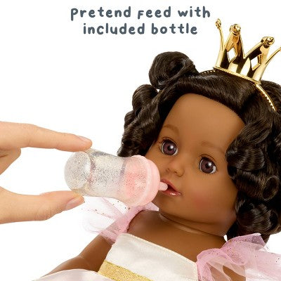 BABY Born Princess Baby Doll Harper - Black Hair, Dark Brown Eyes: Includes Accessories, Promotes Fine Motor Skills