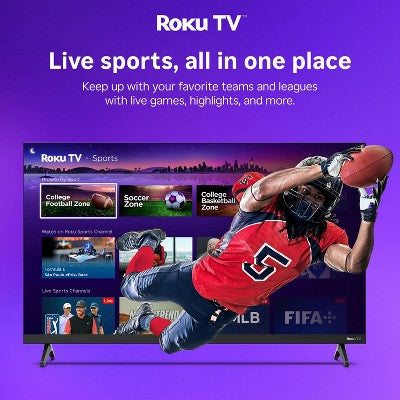 Hiro Roku TV 32" 720p HD Smart TV Flat Screen LED Television with Roku TV and Dolby Audio for Streaming (LOCAL PICKUP ONLY)