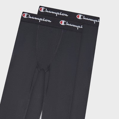 Champion Youth 2pk Compression Pants - Black XL (14/16)