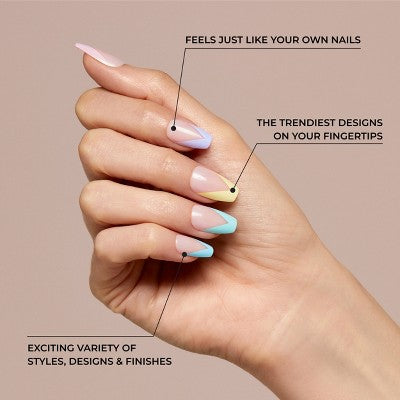 KISS Products Voguish Fantasy Fake Nails - Golden Warmth - 31ct