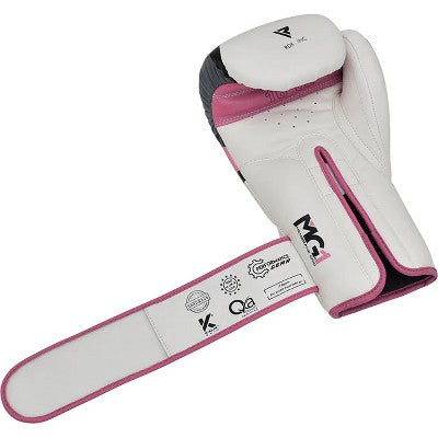 RDX Sports Women's Boxing Gloves - Superior Protection & Style for Female Fighters | Lightweight Design, Ergonomic Fit,Training Gloves - Ego Pink 12oz