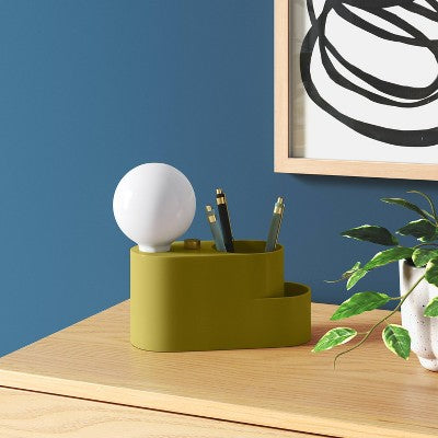 Orb Shade Organizer Novelty Table Lamp Green - Room Essentials