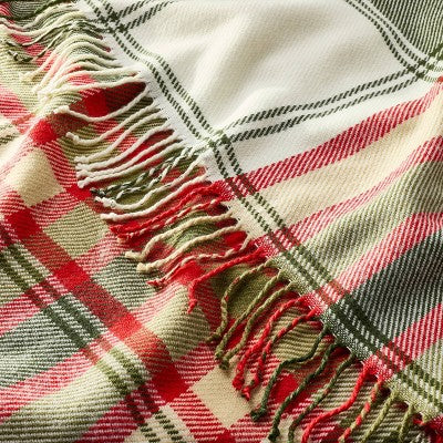 Christmas Plaid Woven Throw Blanket - Hearth & Hand with Magnolia