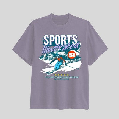 Men's Sports Illustrated Short Sleeve Graphic T-Shirt - Lavender S