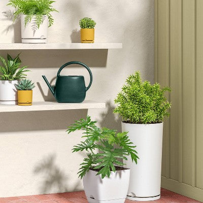 Recycled Resin Indoor Outdoor Planter 12"x21" White - Room Essentials