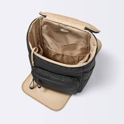 Open-Top Diaper Backpack - Black - Cloud Island
