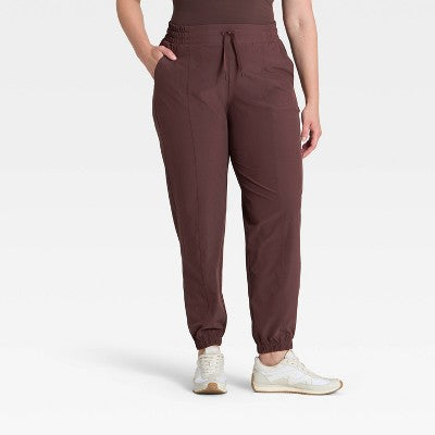 Women's Active Light Mid-Rise Joggers - All In Motion Brown XS