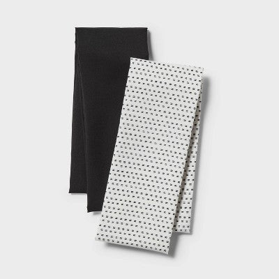 2pk Body Pillow Cover Microfiber Ivory/Black - Room Essentials: Zippered, 170 Thread Count, OEKO-TEX Certified