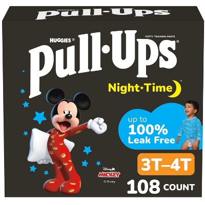 Pull-Ups Night-Time Potty Disposable Training Pants - Boys - 3T-4T - 108ct
