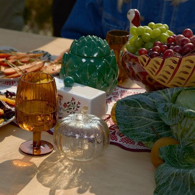 Medium Stoneware Artichoke Food Storage Canister - Threshold