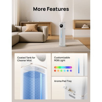 DREO Smart Ultrasonic Humidifier, 100H Runtime for Large Rooms - 3gal (LOCAL PICKUP ONLY)