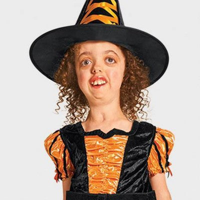 Kids' Adaptive Fancy Witch Halloween Costume Dress with Hat M - Hyde & EEK! Boutique