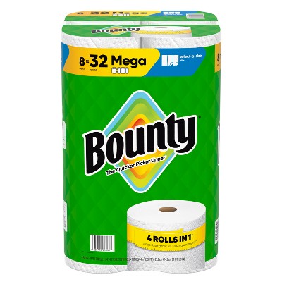 Bounty Select-A-Size White Paper Towels - 8 Mega Rolls (LOCAL PICKUP ONLY)