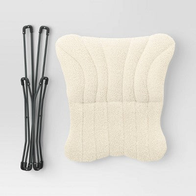 Butterfly Dorm Chair Faux Shearling Cream - Room Essentials (LOCAL PICKUP ONLY)