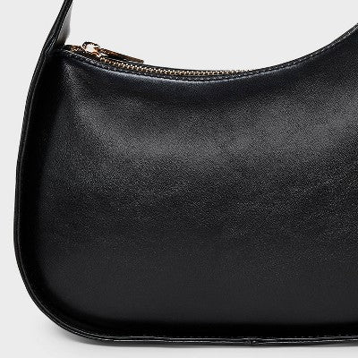 Asymmetric Shoulder Bag - A New Day Black