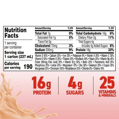 Boost Creamy Strawberry Non-Caffeinated Glucose Control Meal Replacement Drinks - 6pk/48 fl oz