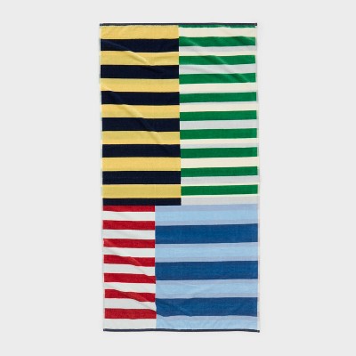 36"x72" Nautical Striped Oversized Beach Towel Multi - Room Essentials