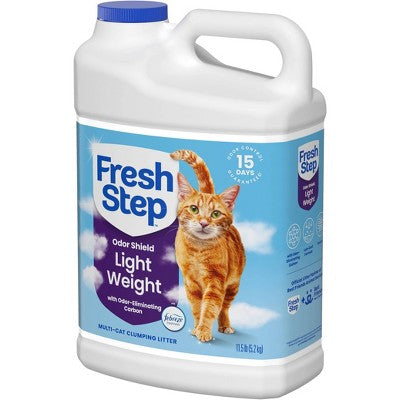 Fresh Step Lightweight Odor Shield Scented Clumping Kitty and Cat Litter - 11.5lbs
