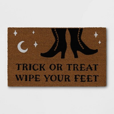 1'6"x2'6" Trick or Treat Coir Doormat - Hyde and EEK! Boutique (LOCAL PICKUP ONLY)