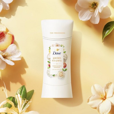 Dove Beauty Advanced Care Limited Edition Garden Tea Party Solid Antiperspirant & Deodorant Honeysuckle Gardenia - 2.6oz